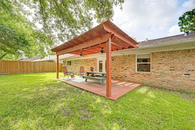 5806 Cartagena St, Houston, TX 77035 - exterior space featuring ceiling fan and fence