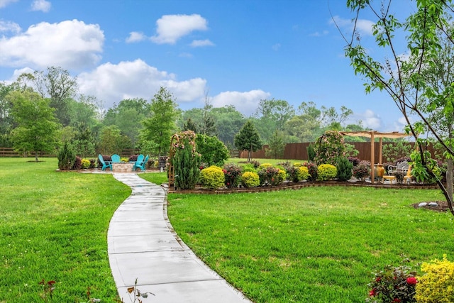 9791 Waller St, Conroe, TX 77303 - view of yard featuring a patio area and fence