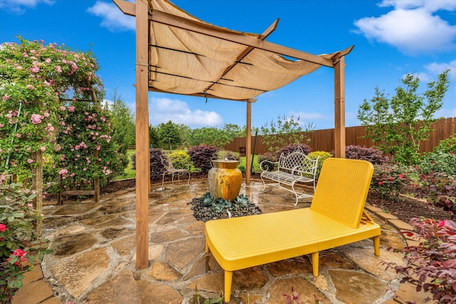 9791 Waller St, Conroe, TX 77303 - view of patio featuring a fenced backyard