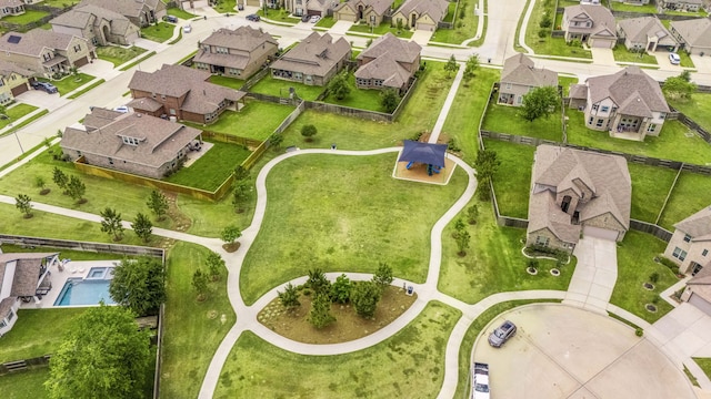 drone / aerial view with a residential view
