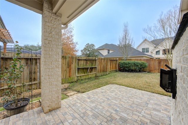 13214 Dusty Grove Ln, Sugar Land, TX 77498 - fenced backyard featuring a patio area