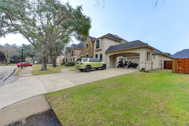 13214 Dusty Grove Ln, Sugar Land, TX 77498 - view of side of property featuring an attached garage and concrete driveway
