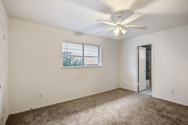 23123 Lestergate Dr, Spring, TX 77373 - unfurnished bedroom featuring carpet, baseboards, and a ceiling fan