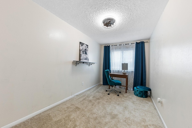 6506 Kentwick Dr, Houston, TX 77084 - carpeted office space with baseboards and a textured ceiling