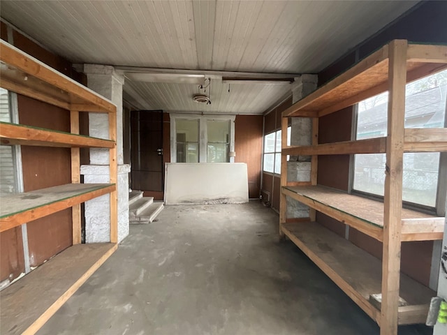 view of storage room