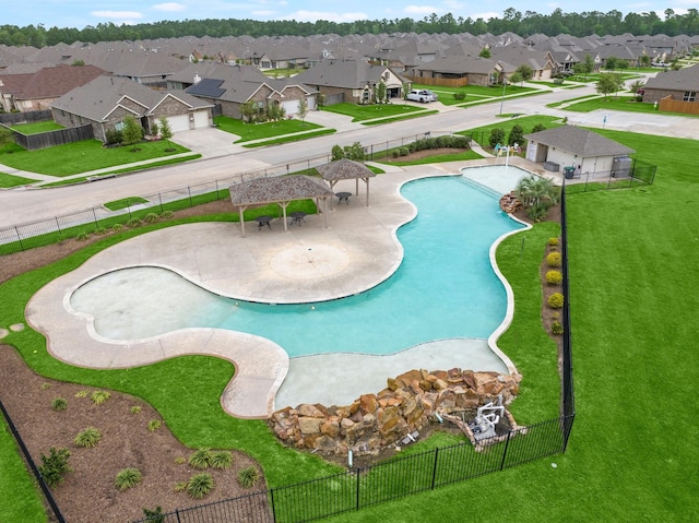 12627 Beddington Ct, Tomball, TX 77375 - view of swimming pool featuring a residential view
