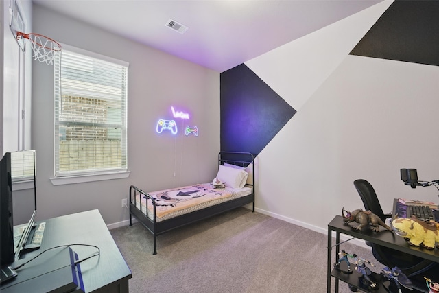 7323 Perching Hawk Trl, Katy, TX 77493 - bedroom with visible vents, baseboards, and carpet floors