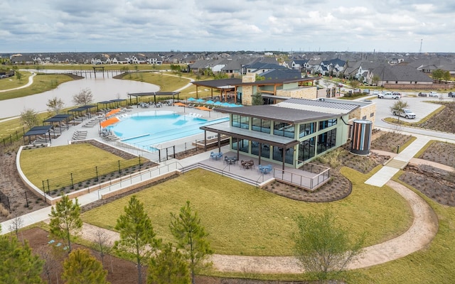 7323 Perching Hawk Trl, Katy, TX 77493 - bird's eye view featuring a residential view