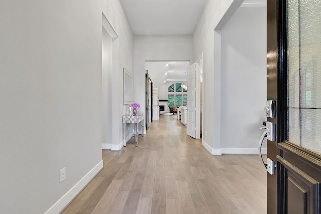5119 Long Branch Bnd, Fulshear, TX 77441 - foyer entrance with baseboards and light wood-style flooring