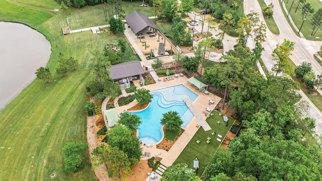 16875 Olympic National Dr, Humble, TX 77346 - aerial view of a pool