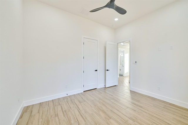 118 Ranger Rd, Huntsville, TX 77340 - empty room with light wood-style flooring and ceiling fan