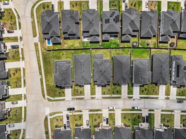 aerial perspective of suburban area
