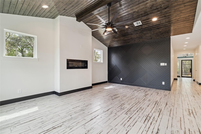 24717 Sligo St, Hempstead, TX 77445 - interior space featuring a healthy amount of sunlight, baseboards, vaulted ceiling, and ceiling fan