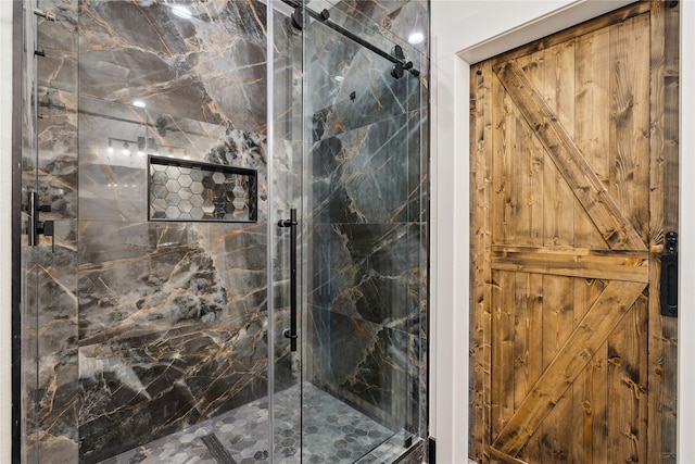 24717 Sligo St, Hempstead, TX 77445 - full bath featuring a marble finish shower