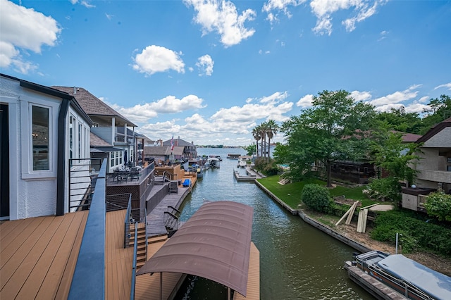 3734 Windswept Dr, Montgomery, TX 77356 - dock area featuring a water view