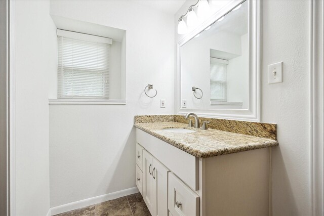 6106 Greenmont Dr, Houston, TX 77092 - bathroom with vanity and baseboards
