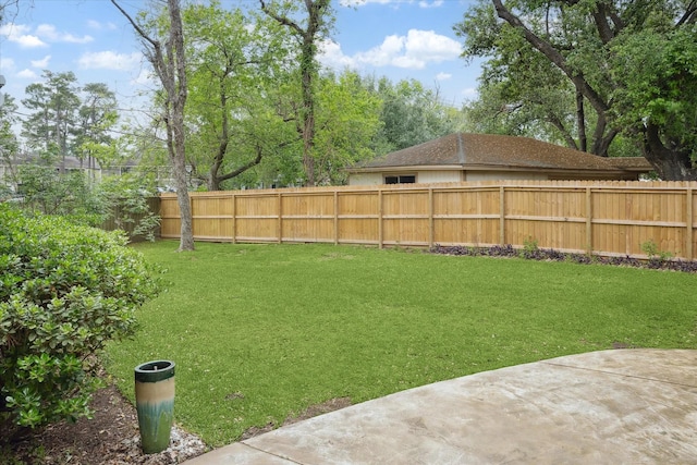 6106 Greenmont Dr, Houston, TX 77092 - view of yard with a patio area