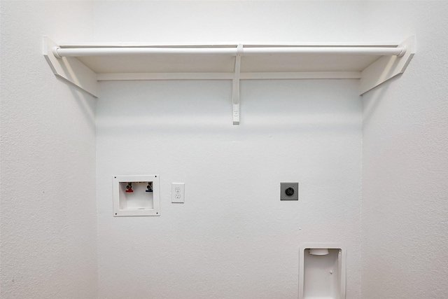 laundry room featuring washer hookup, laundry area, and electric dryer hookup