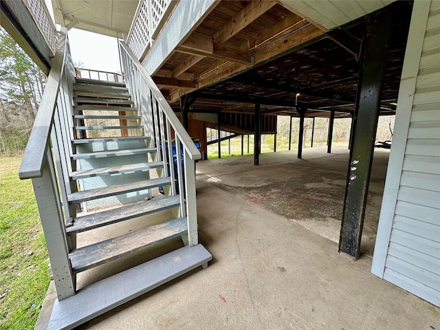 view of stairs