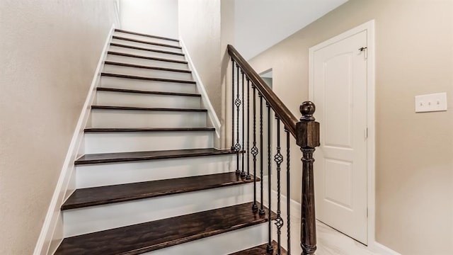 view of stairway