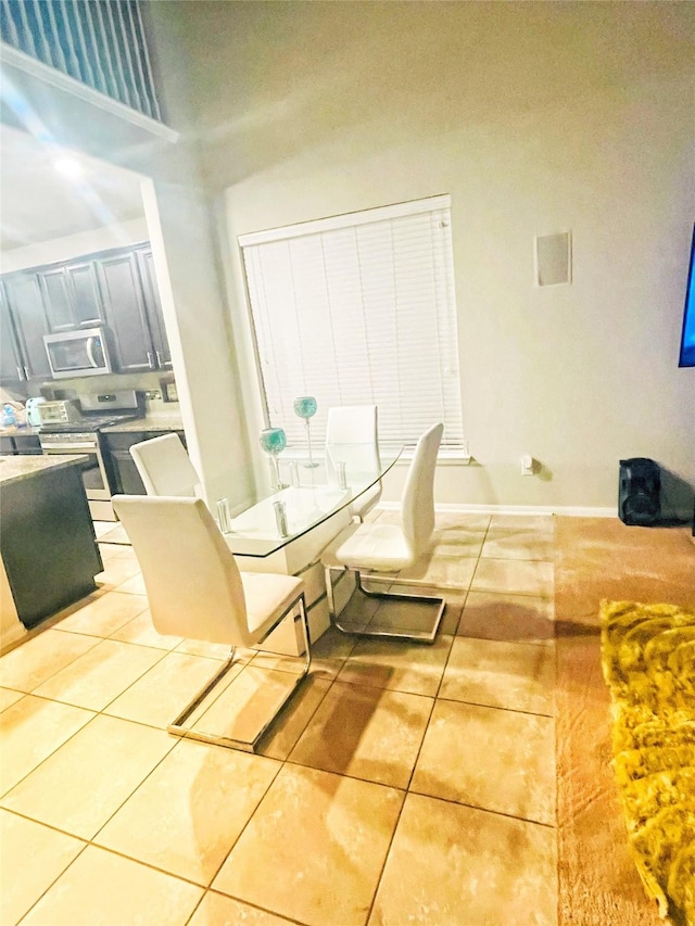 5114 Monarch Belle Ln, Katy, TX 77493 - dining room featuring baseboards and light tile patterned flooring
