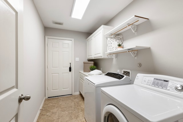 4911 Ontonagon Way, Spring, TX 77386 - washroom with cabinet space, separate washer and dryer, and baseboards