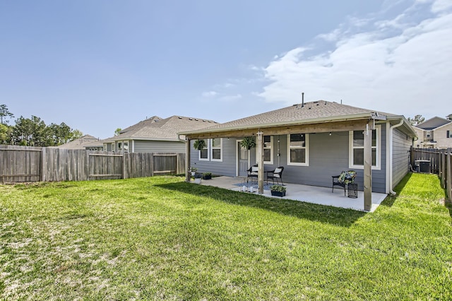 25617 Microstar Way, Montgomery, TX 77316 - back of property with a patio area and central AC