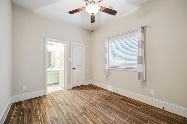 31021 Harvest Meadow Ln, Spring, TX 77386 - unfurnished room featuring wood finished floors and a ceiling fan