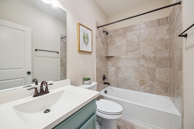 31021 Harvest Meadow Ln, Spring, TX 77386 - bathroom featuring vanity and washtub / shower combination