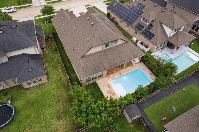 31021 Harvest Meadow Ln, Spring, TX 77386 - bird's eye view of a pool