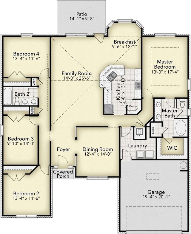 4214 Leslies Way, Dickinson, TX 77539 - room layout