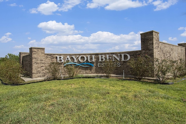 4411 Karam Lndg, Dickinson, TX 77539 - community / neighborhood sign featuring a lawn