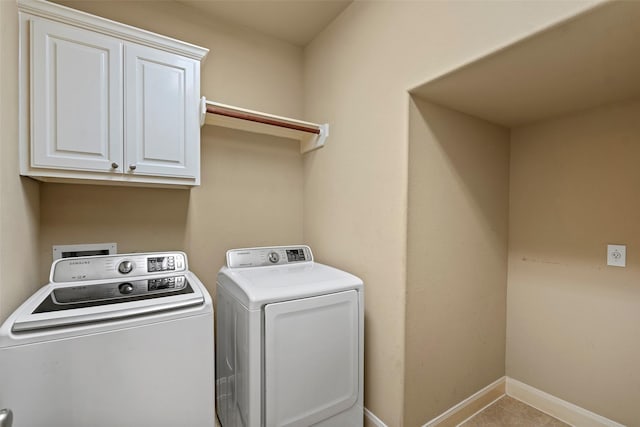 11812 Sea Shadow Bnd, Pearland, TX 77584 - laundry room with cabinet space and separate washer and dryer