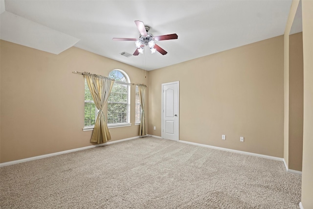 11812 Sea Shadow Bnd, Pearland, TX 77584 - carpeted spare room featuring ceiling fan and baseboards