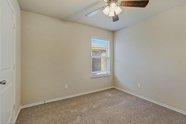 1056 Decker Dr, Fate, TX 75189 - carpeted spare room featuring baseboards and a ceiling fan