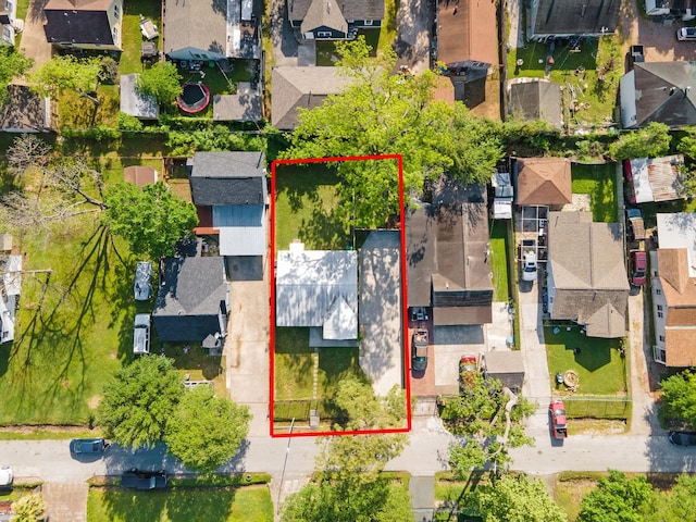 aerial view featuring a residential view