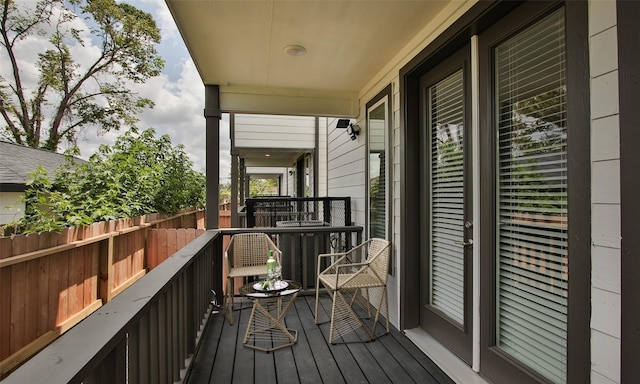 view of balcony