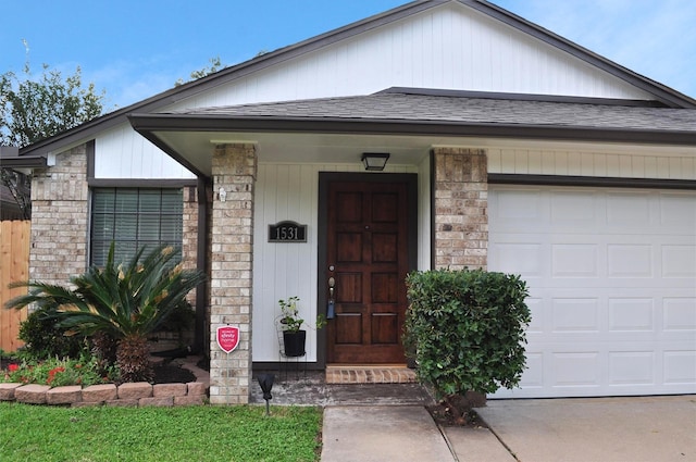 1531 Dan Cox Ave, Katy, TX 77493 - view of front of property with a shingled roof and a garage