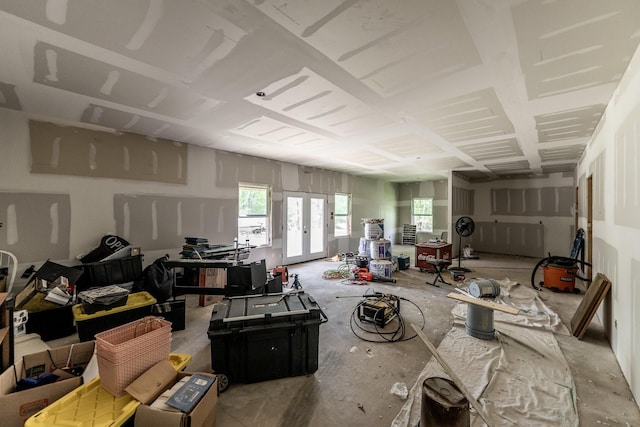 misc room featuring french doors