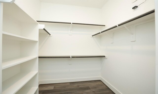 121 E 43rd St Unit B, Houston, TX 77018 - spacious closet featuring dark wood-style flooring