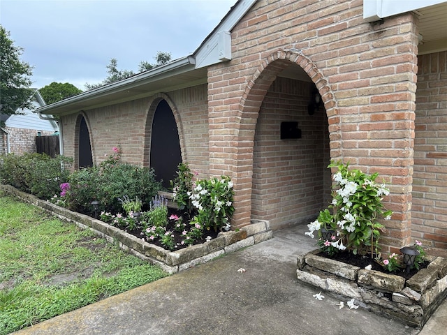 6018 Rena St, Houston, TX 77092 - property entrance featuring brick siding