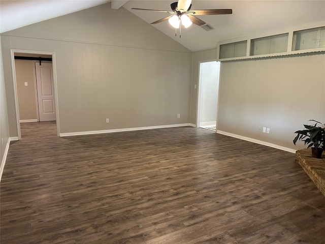 6018 Rena St, Houston, TX 77092 - unfurnished room with a ceiling fan and dark wood-type flooring
