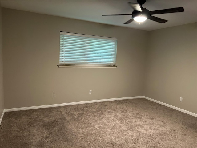 6018 Rena St, Houston, TX 77092 - carpeted spare room featuring a ceiling fan and baseboards