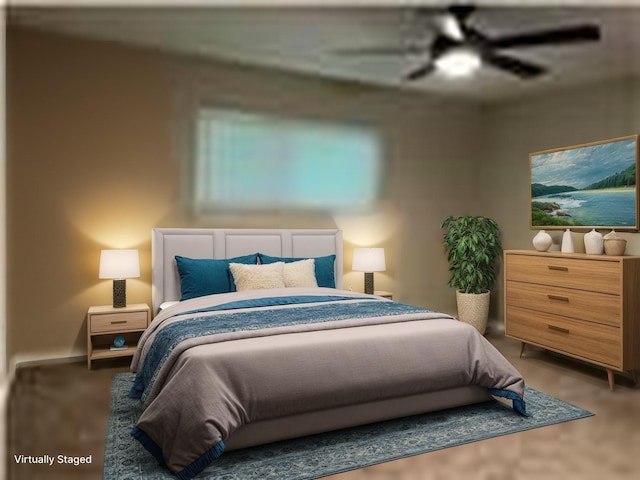 6018 Rena St, Houston, TX 77092 - bedroom with a ceiling fan