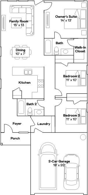 12511 Lady Slipper Rd, Houston, TX 77038 - floor plan