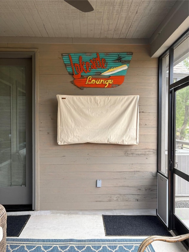 view of sunroom