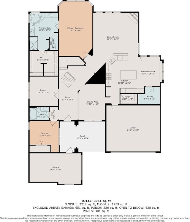 27 Tioga Pl, The Woodlands, TX 77375 - room layout