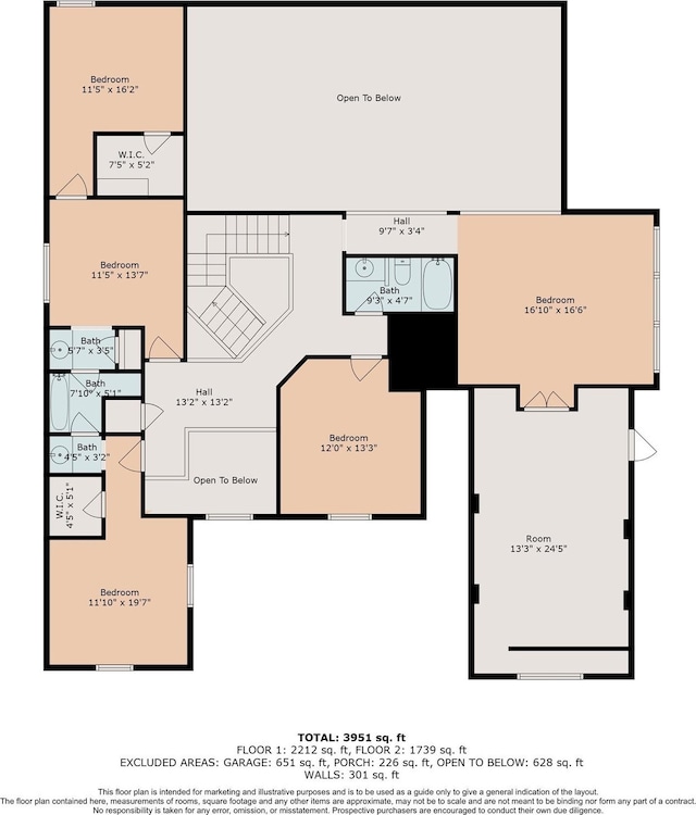 27 Tioga Pl, The Woodlands, TX 77375 - room layout