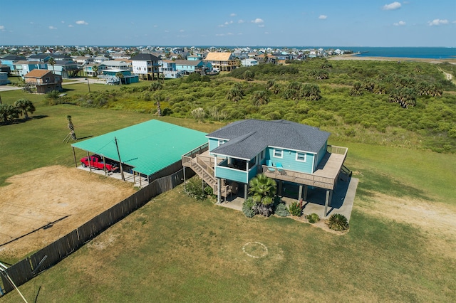 4206 Seabird Dr, Galveston, TX 77554 - drone / aerial view of a nearby body of water