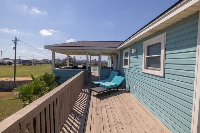 4206 Seabird Dr, Galveston, TX 77554 - view of deck